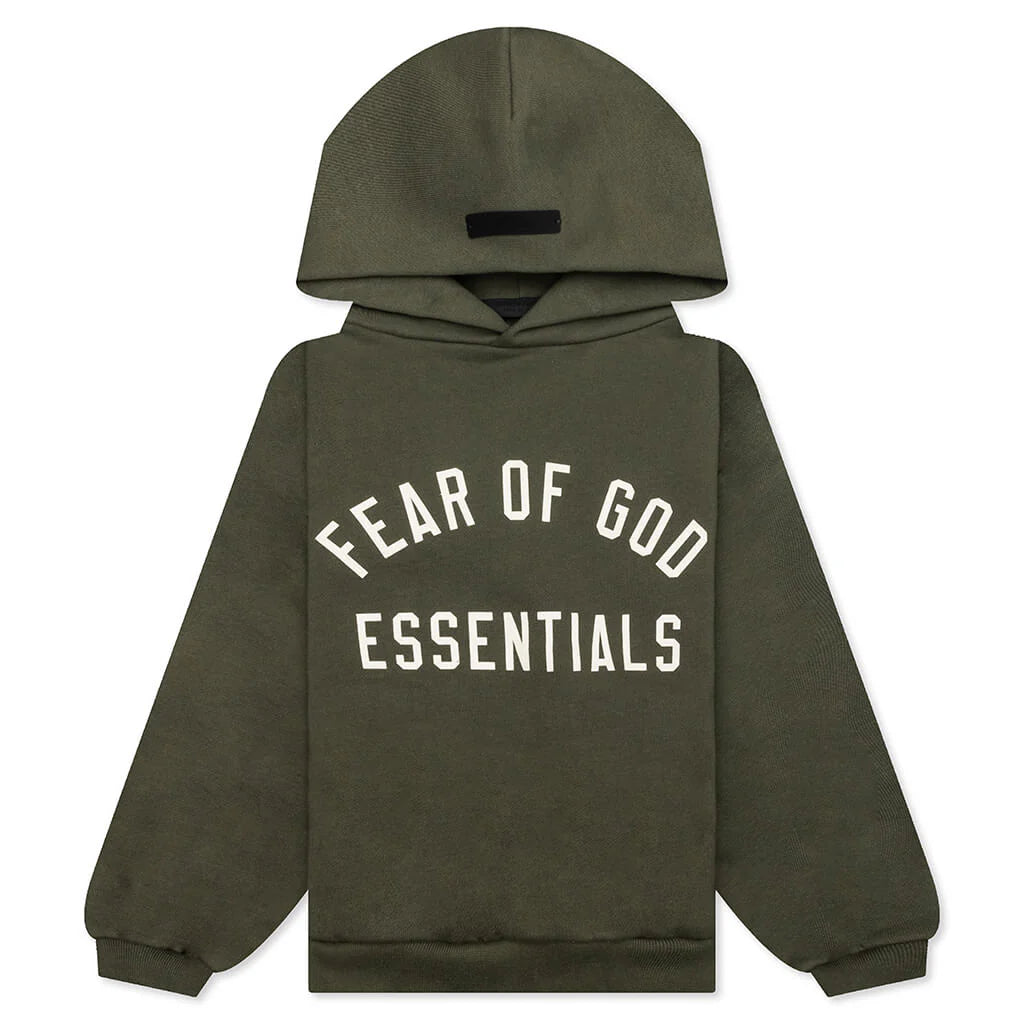 Kids Fleece Hoodie Military