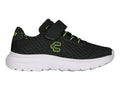 Tenis Charly Road Casual Negro con Verde Lima para Niño