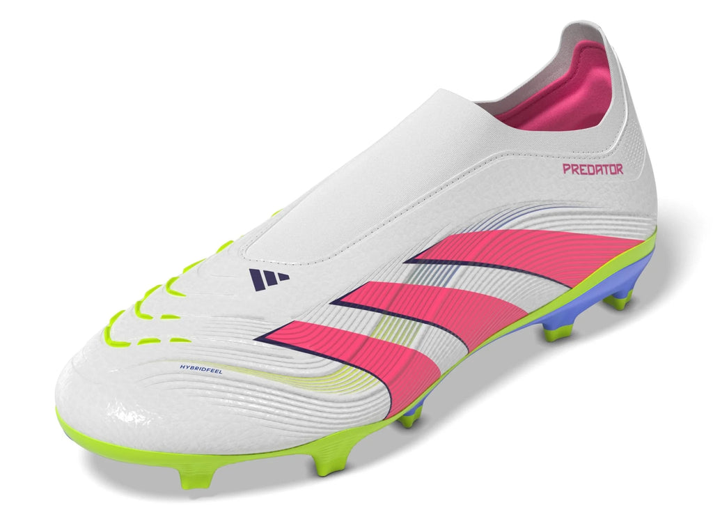 adidas Predator League Laceless Firm Multi Ground Boots White Pink