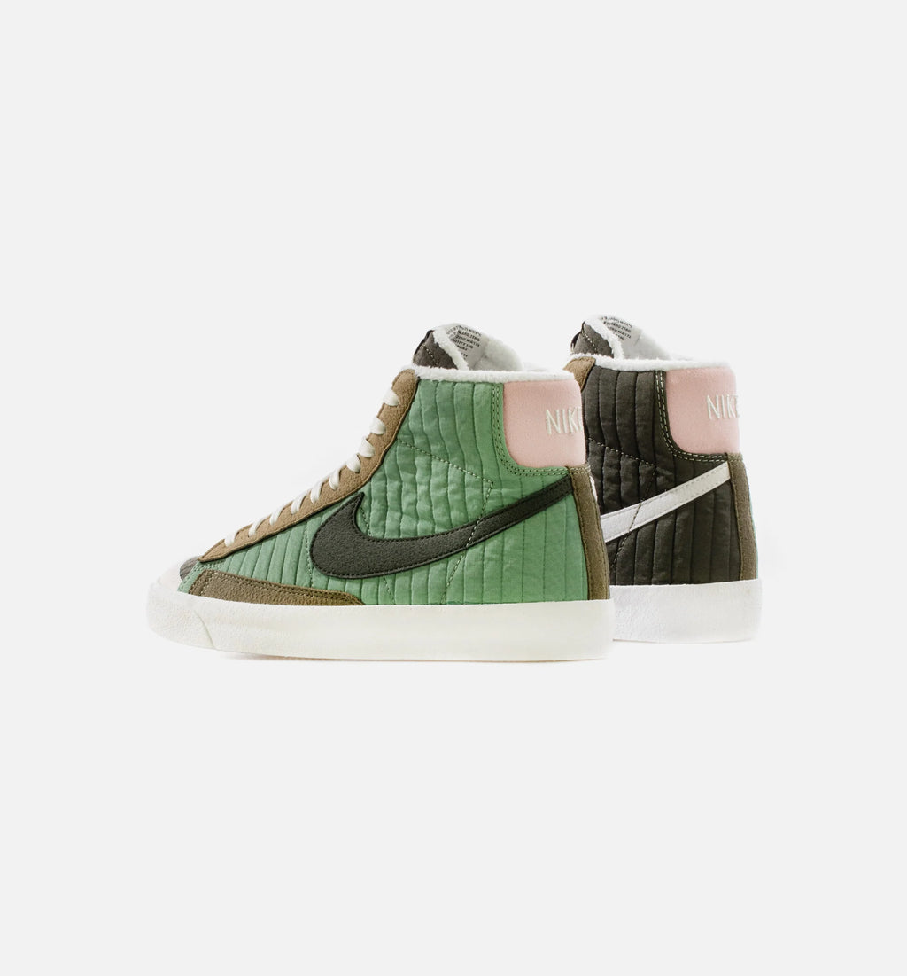 Blazer Mid 77 Grade School Lifestyle Shoe Oil Green Sail Medium Olive Sequoia