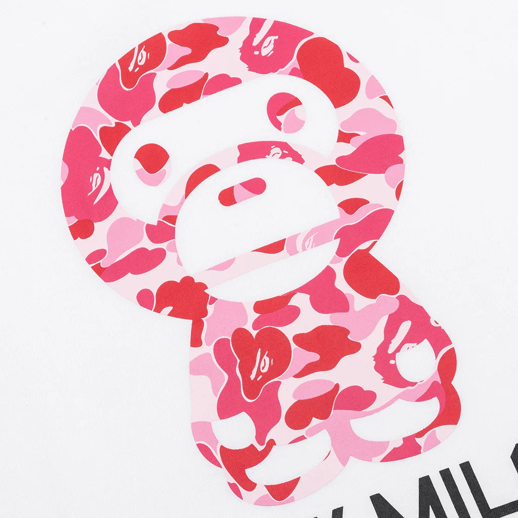 Abc Camo Baby Milo Tee White Pink