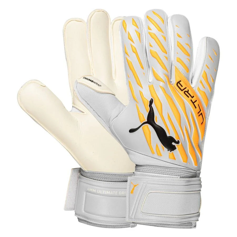 PUMA Ultra Grip 1 RC Goalkeeper Gloves Neon Citrus Silver Black