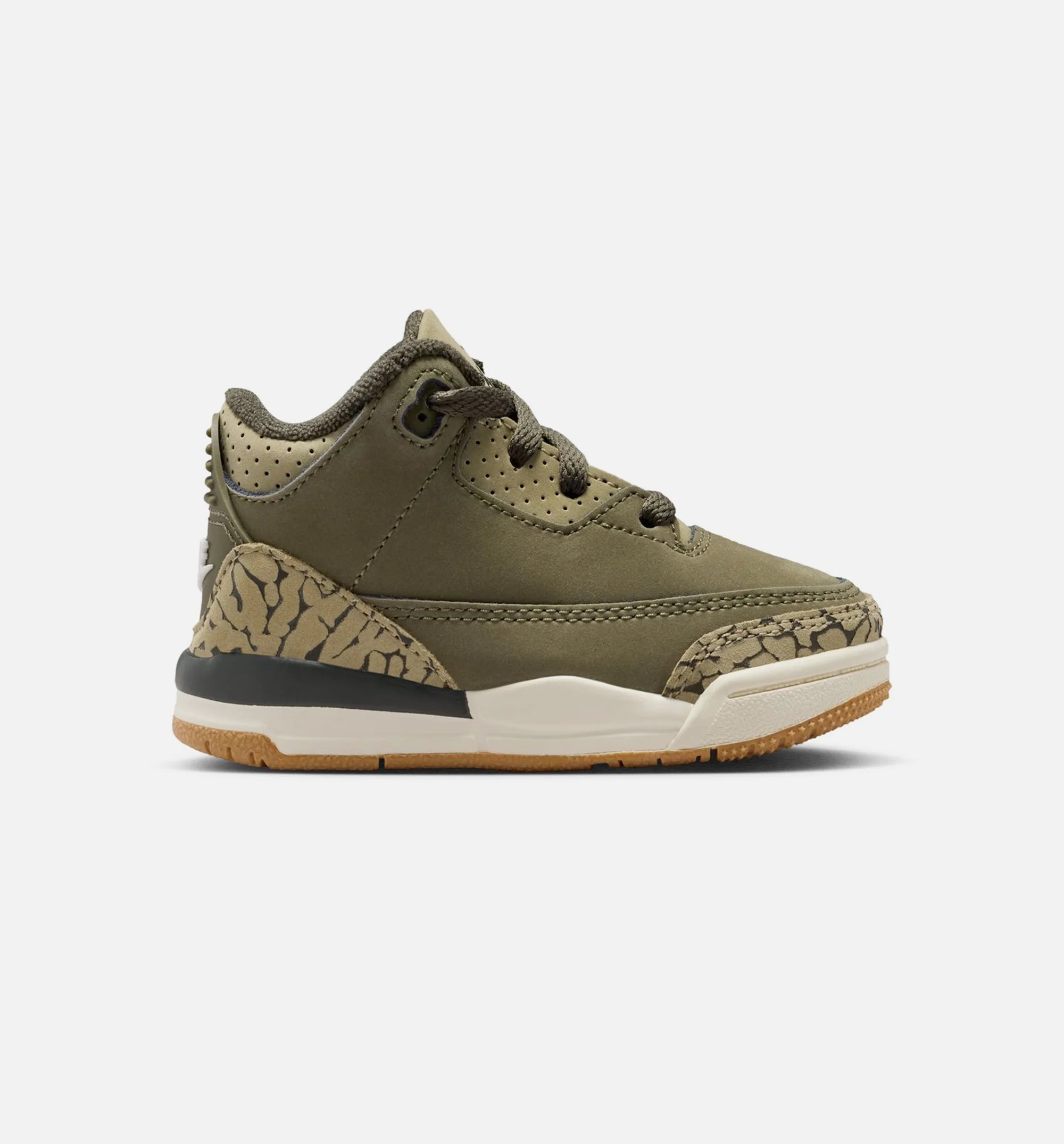Air Jordan 3 Retro Medium Olive Infant Toddler Lifestyle Shoe Medium Olive Sequoia Neutral Olive Sail Free Shipping
