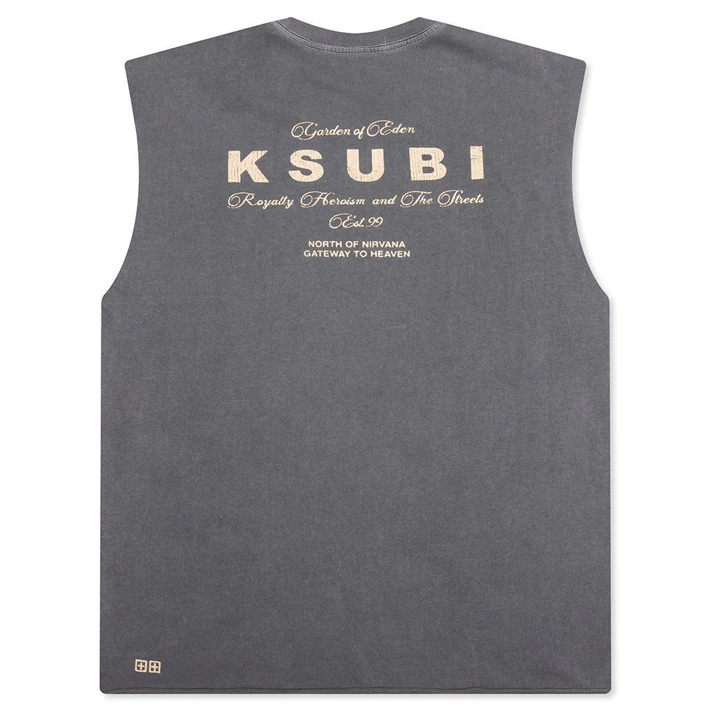 Lock Cut Off Tee Charcoal