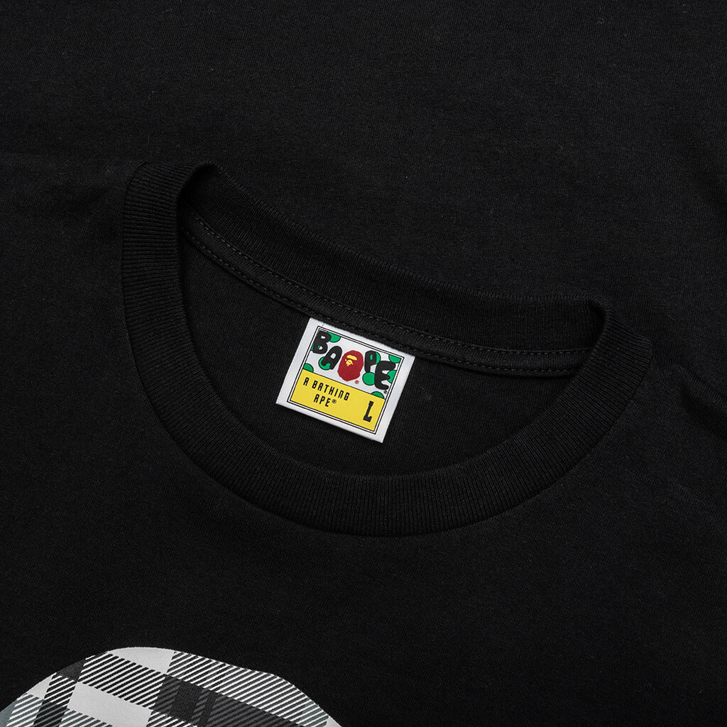 Bape Check by Bathing Ape Tee Black