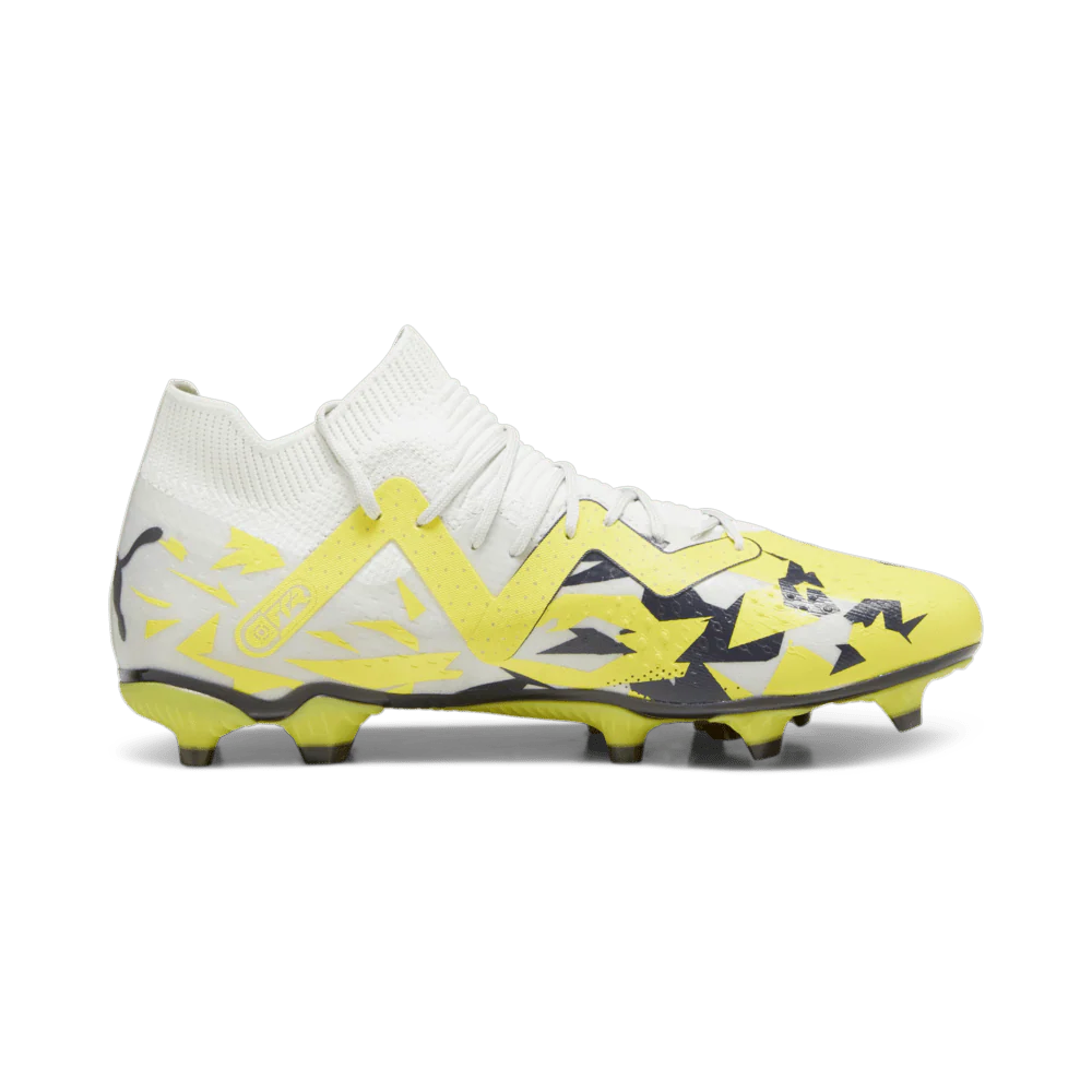PUMA Future Match FG AG Soccer Cleats Gray Yellow