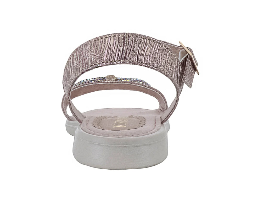 Sandalias Viris Princesitas Marfil Oro para Niña