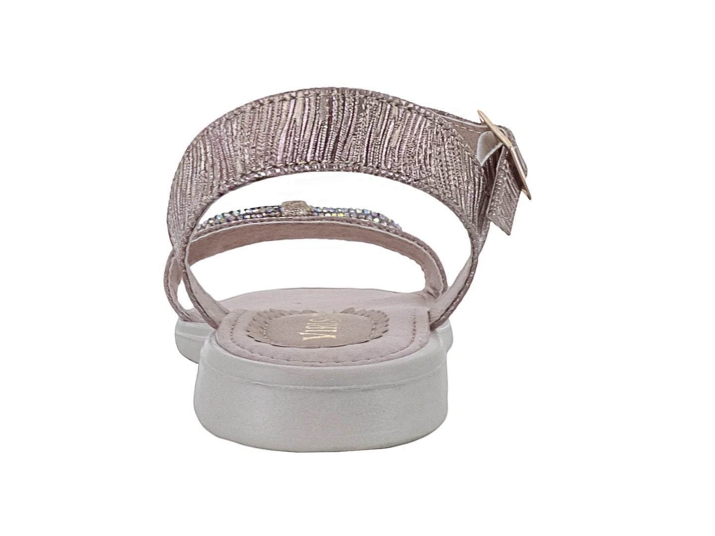 Sandalias Viris Princesitas Marfil Oro para Niña
