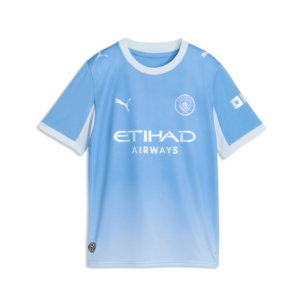 PUMA Manchester City Home Youth Soccer Jersey 2026 Light Blue Icy Blue