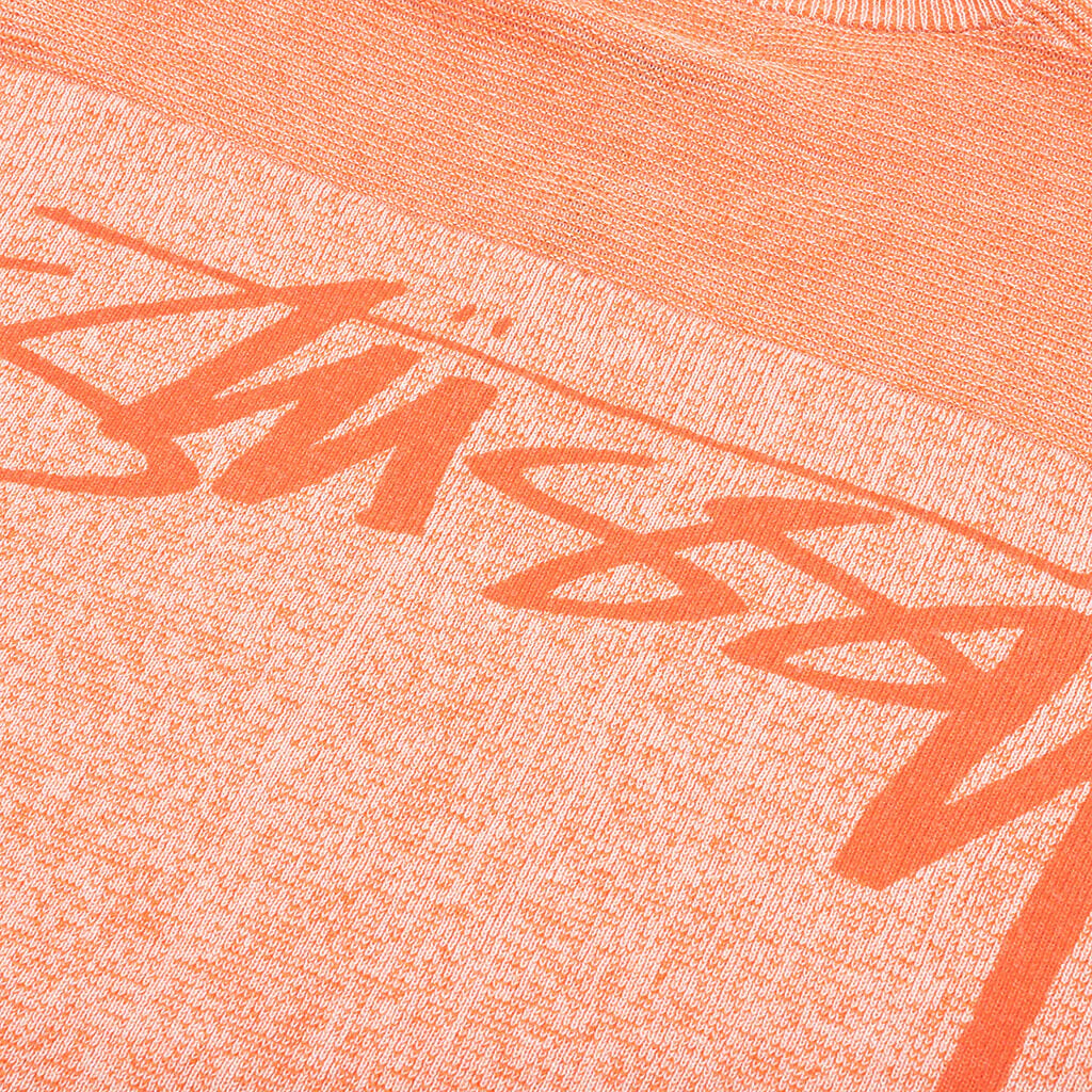 Engineered Panel Sweater Orange