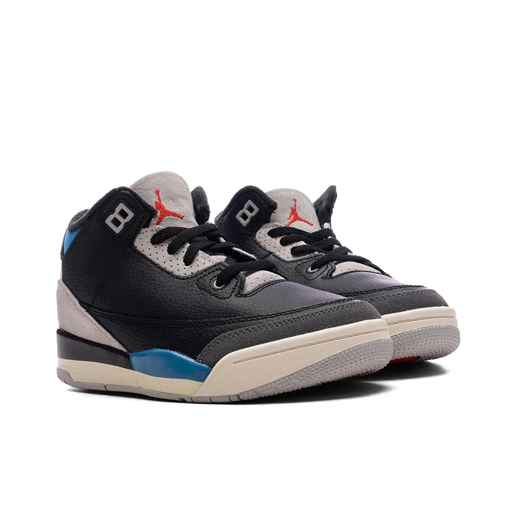 Air Jordan 3 Retro OG Rare Air PS Black Chile Red Neutral Grey