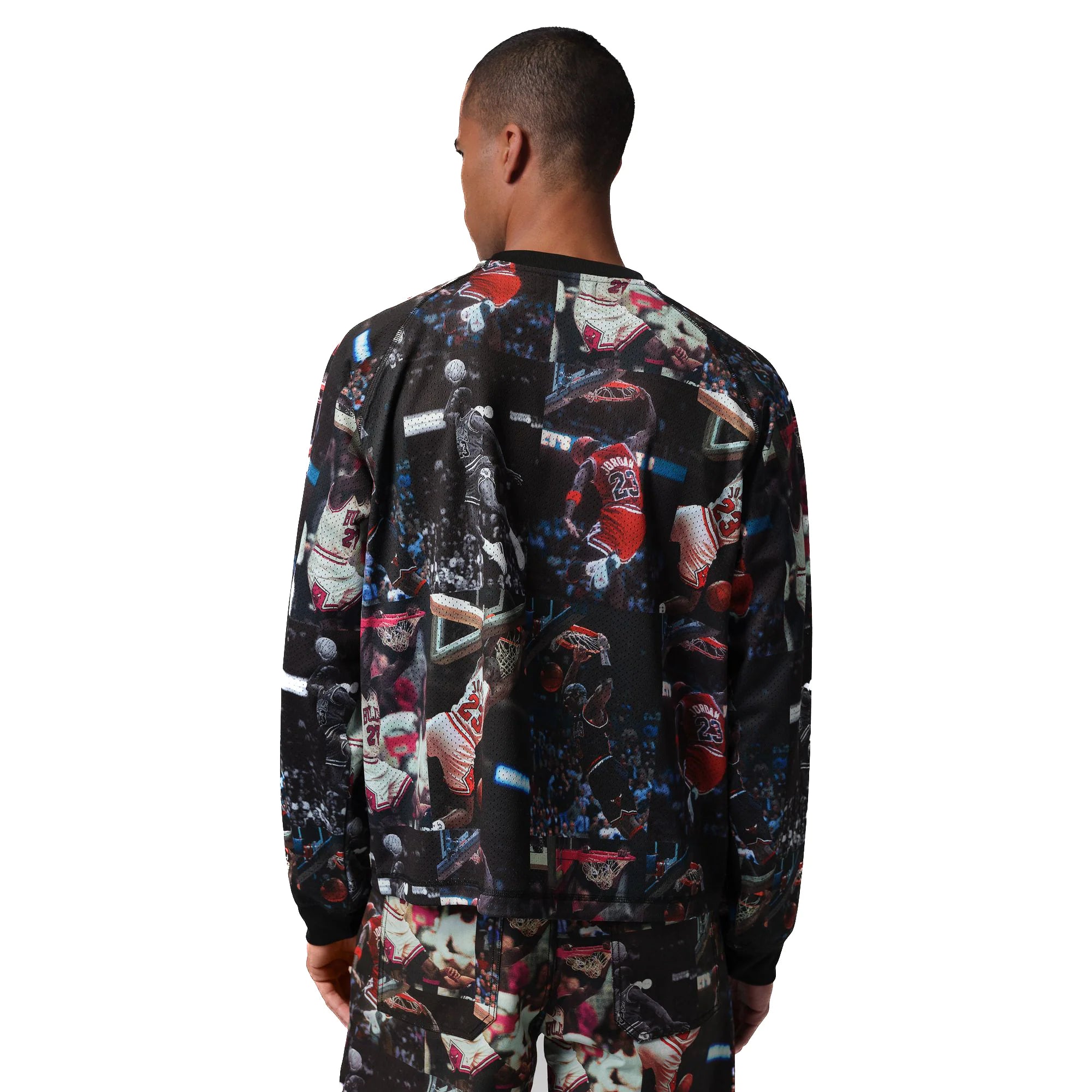 Jordan Flight Mens Printed Long Sleeve Jersey