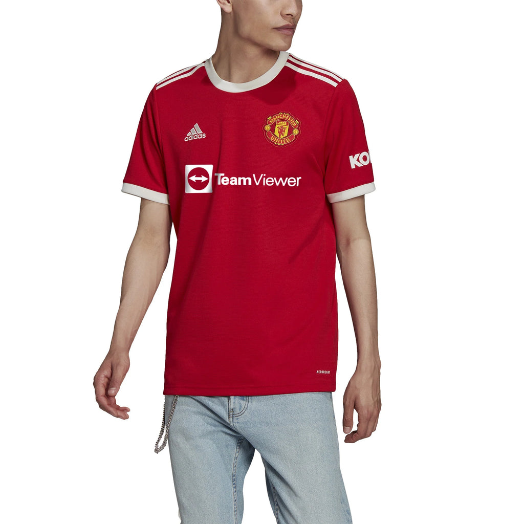 adidas Mens Manchester United Home Jersey 21