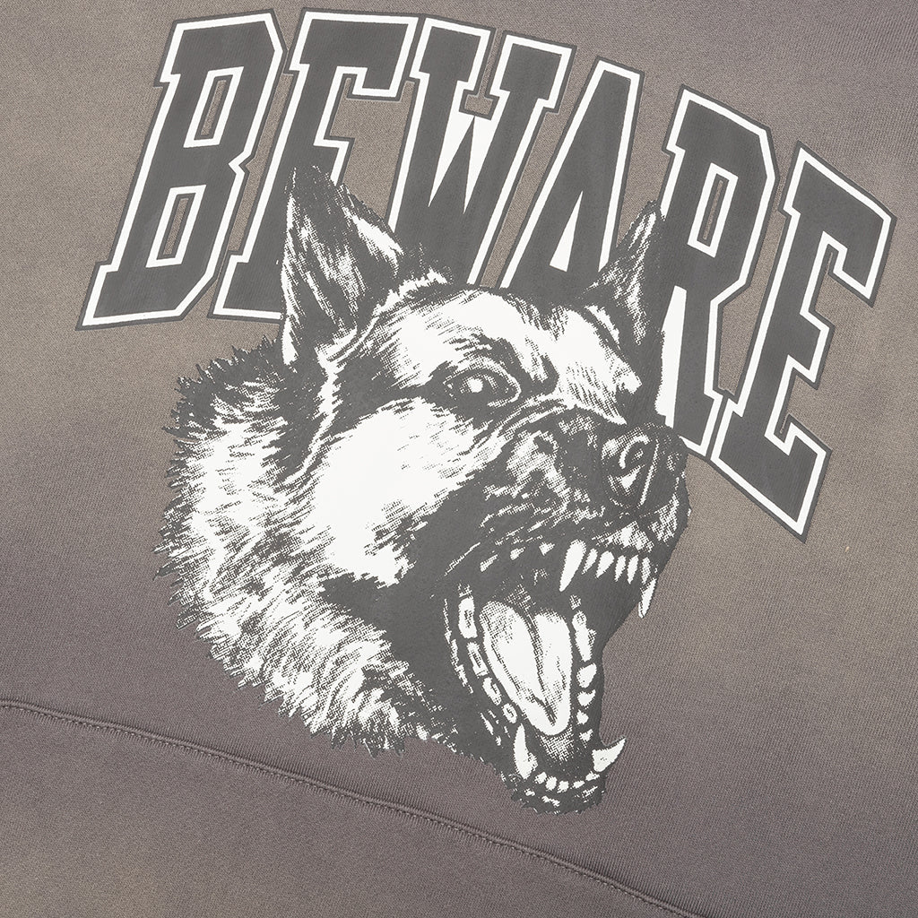 Tonal Beware Hoodie Cement