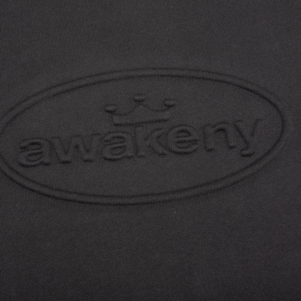 Debossed Crewneck Black