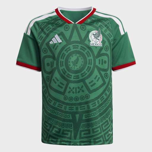 adidas Mexico Home Youth Soccer Jersey 26 Green