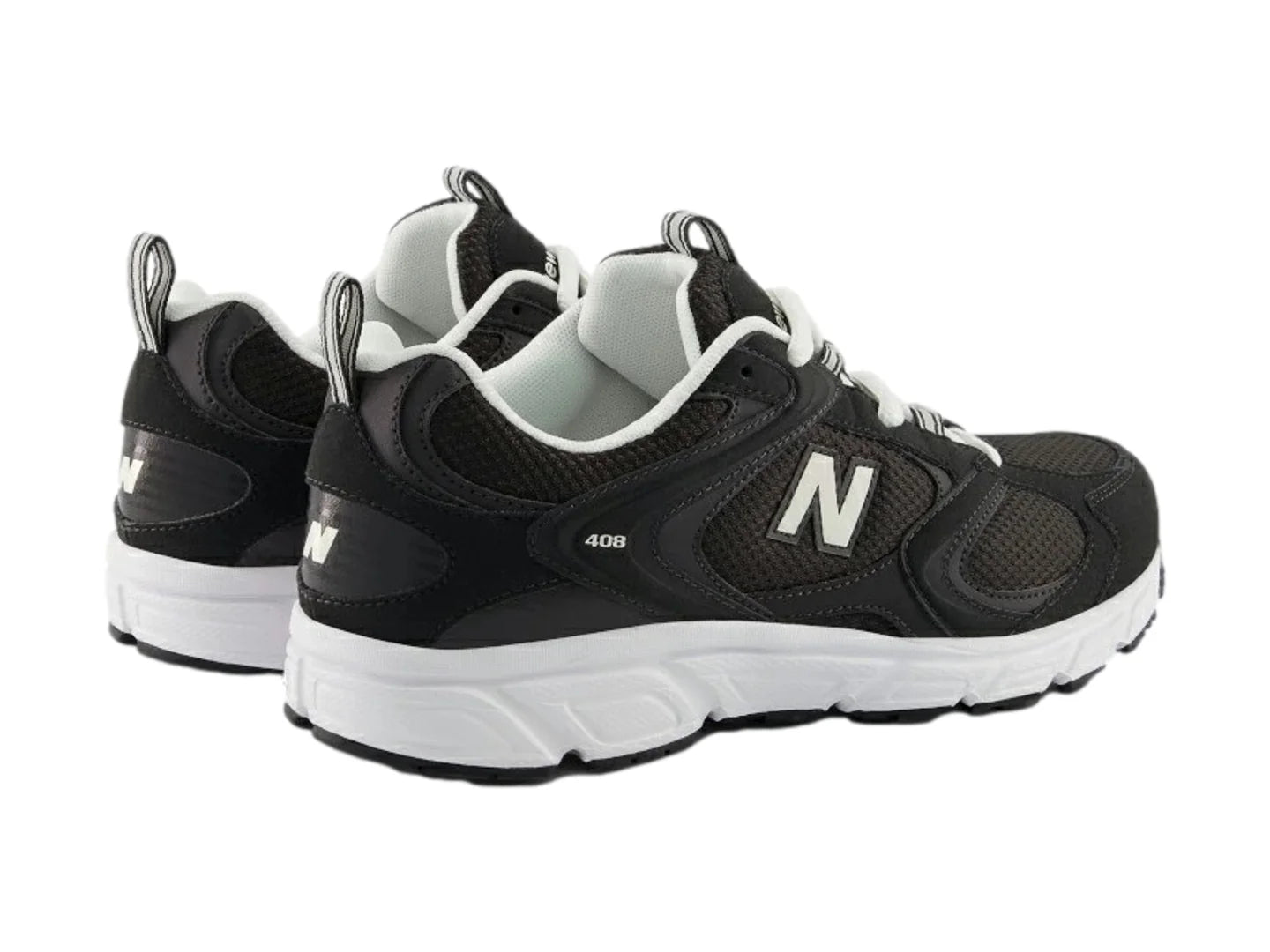 Tenis New Balance 408 Negro con Blanco para Mujer
