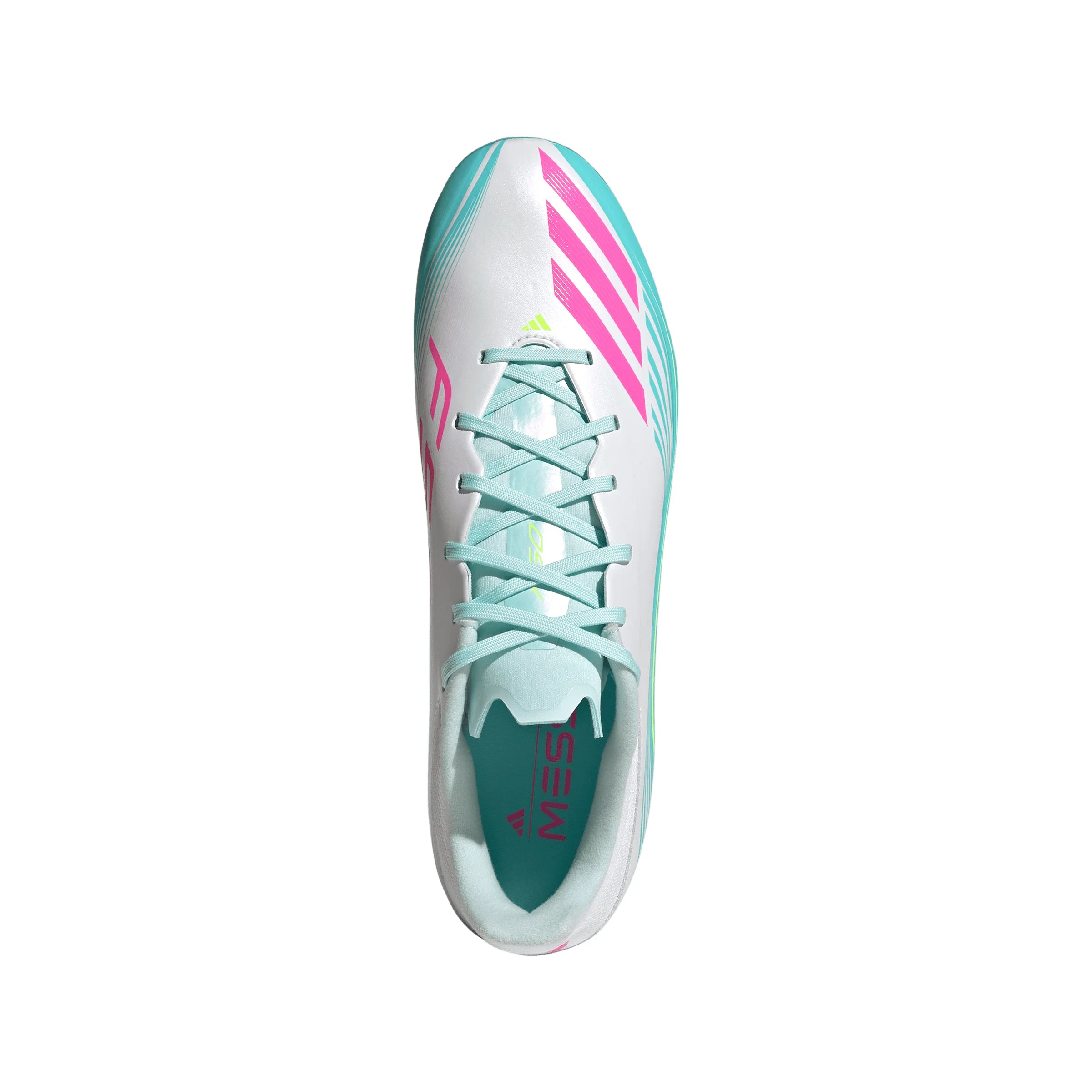 adidas F50 Messi League Firm Ground Multi Ground Mens Soccer Cleats White Pink