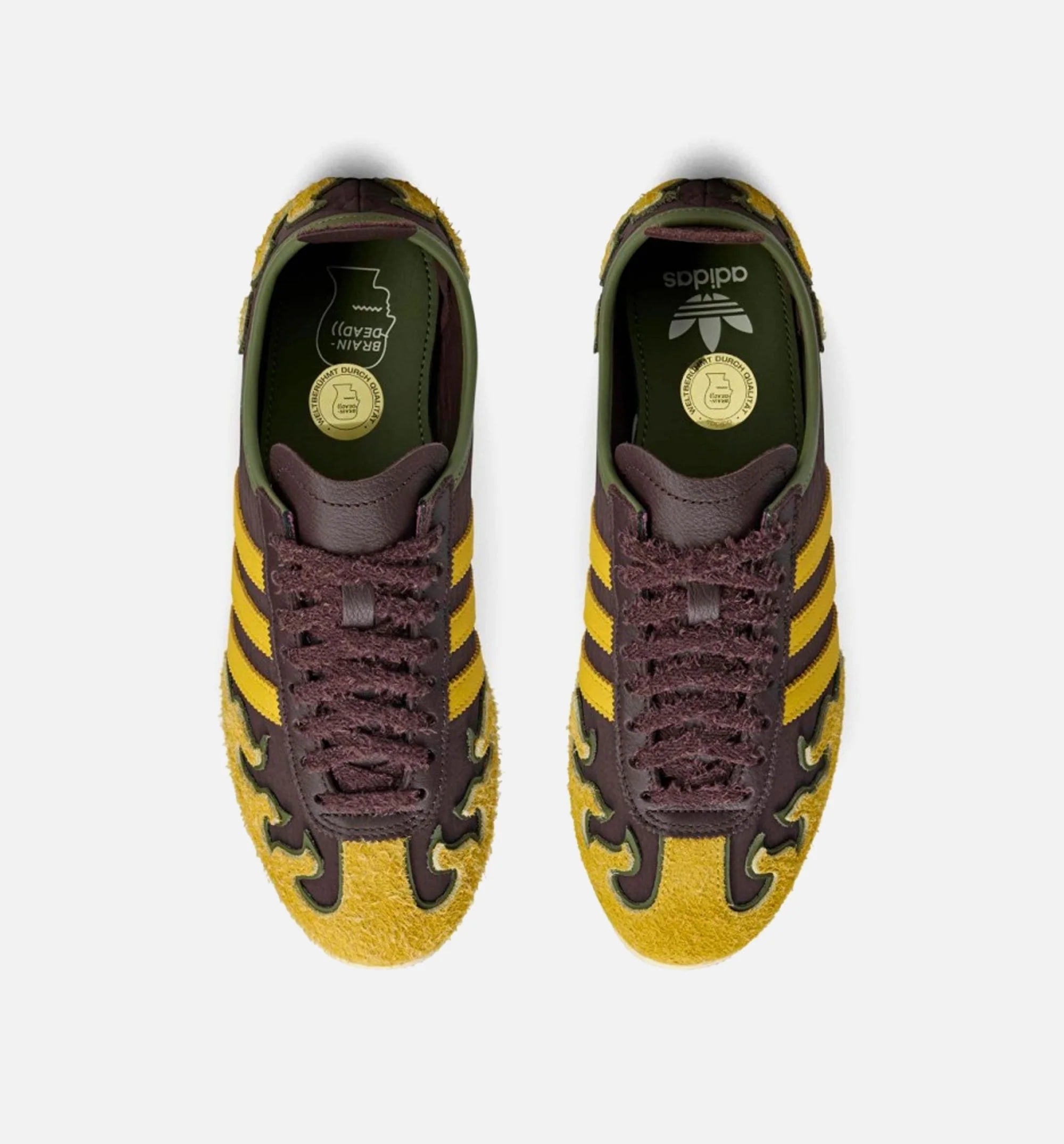 Brain Dead x Japan Yellow Mens Lifestyle Shoe Brown Hazel Yellow Off White