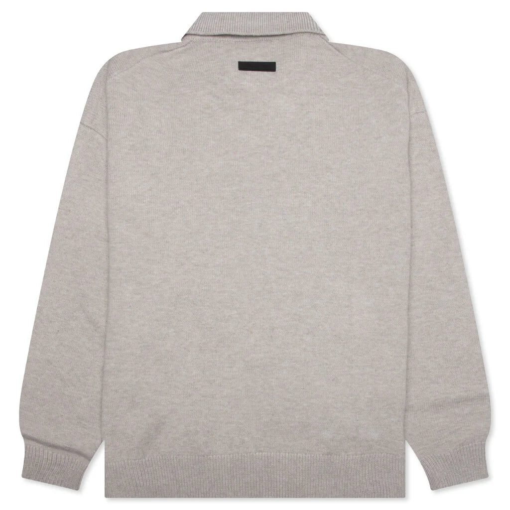 Essentials Knit Polo Core Heather