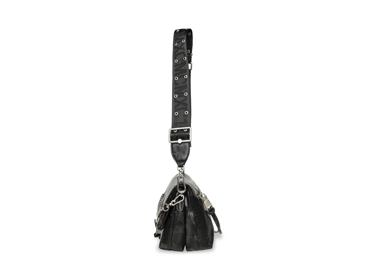 Bolsa de Hombro Steve Madden Bzaggy Negro Plata para Mujer