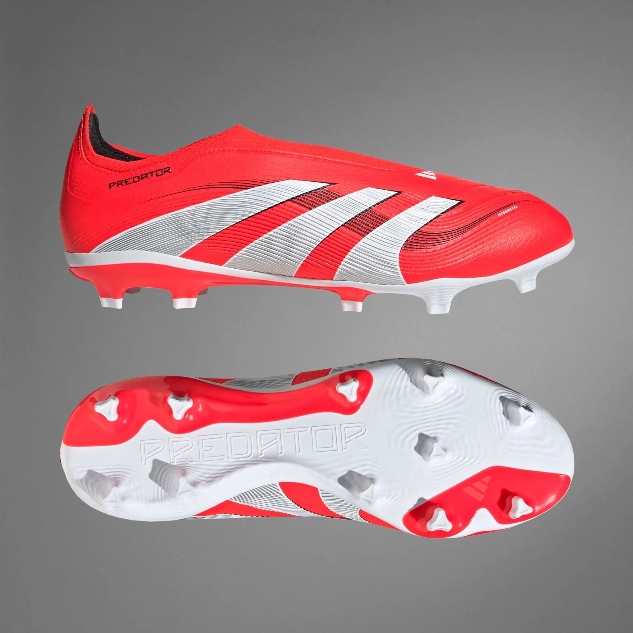 adidas Predator League Laceless FG MG Firm Multi Ground Boots Red