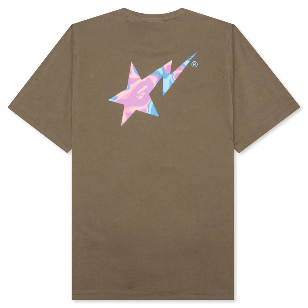 Liquid Camo Bape Sta Logo Tee Brown