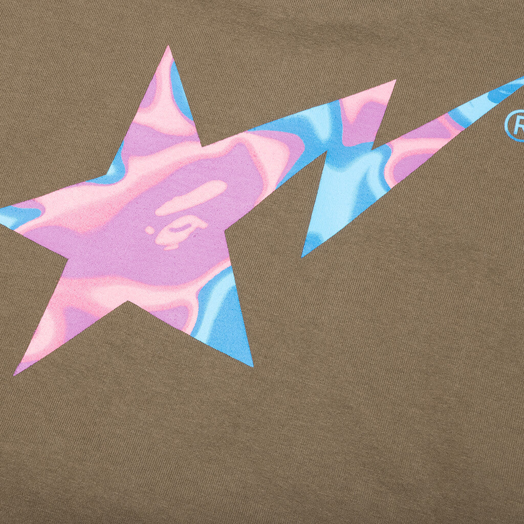 Liquid Camo Bape Sta Logo Tee Brown