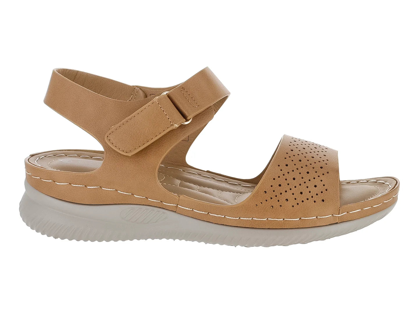 Sandalias Comfort Fit Color Tan para Mujer