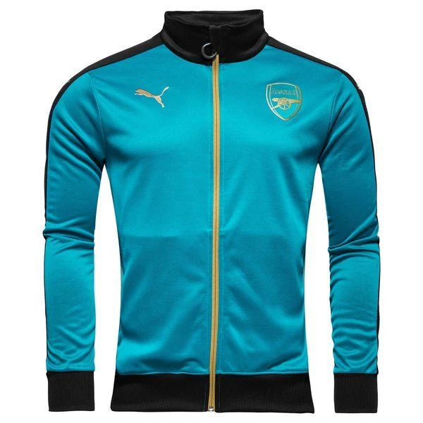 PUMA Arsenal Stadium Jacket Capri Breeze Anthracite Victory Gold