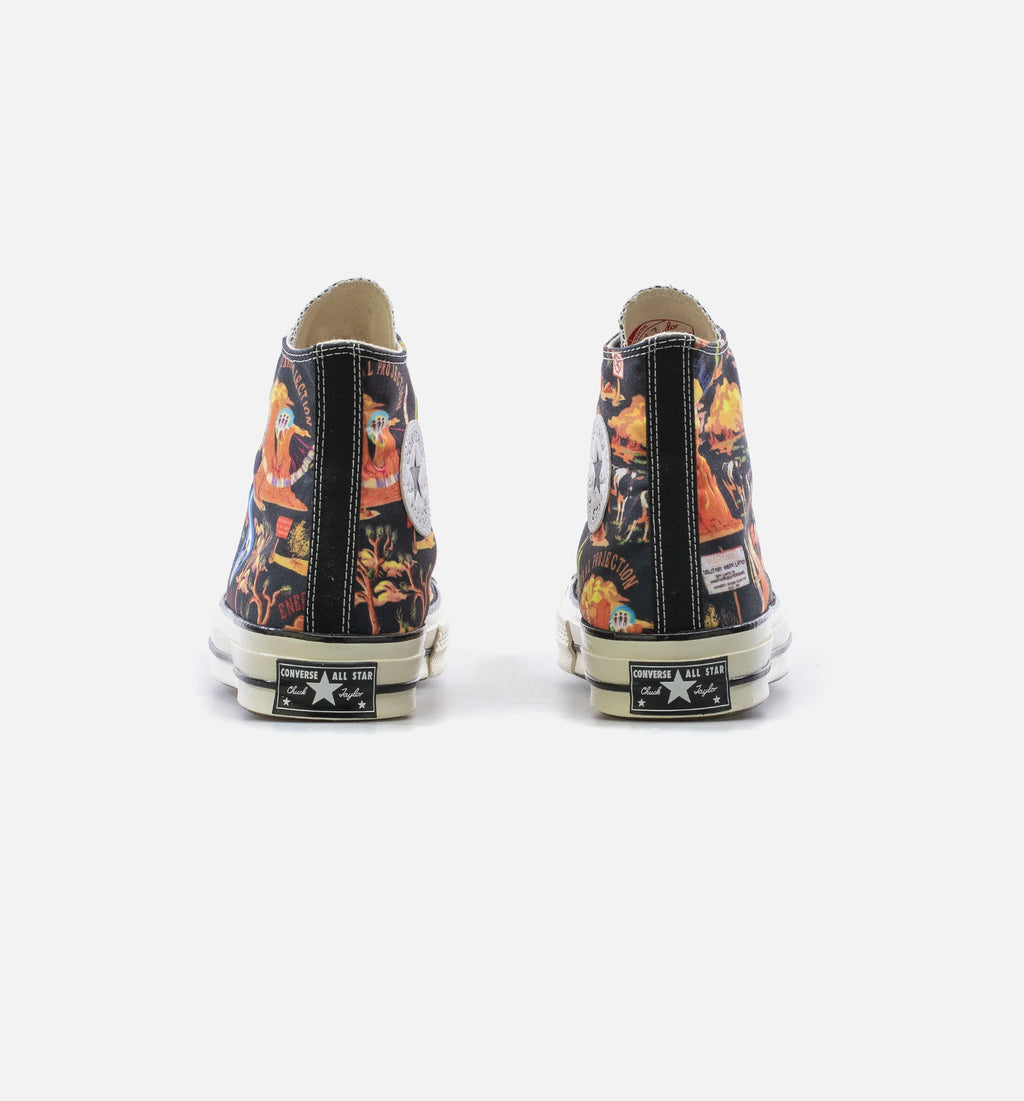 Chuck Taylor 70 Wild West High Top Mens Shoe Bone Multi Orange Black