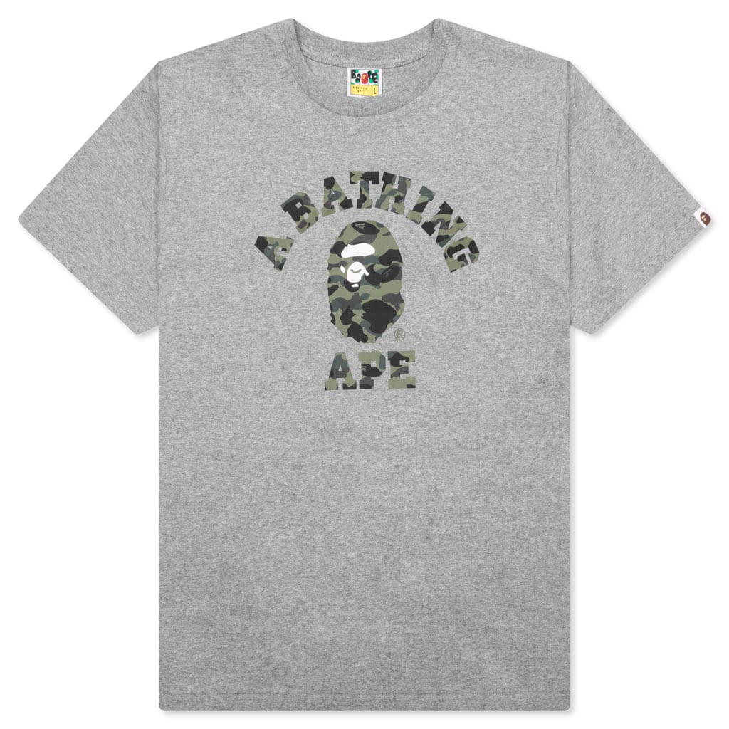 1st Camo College Tee Grey Green