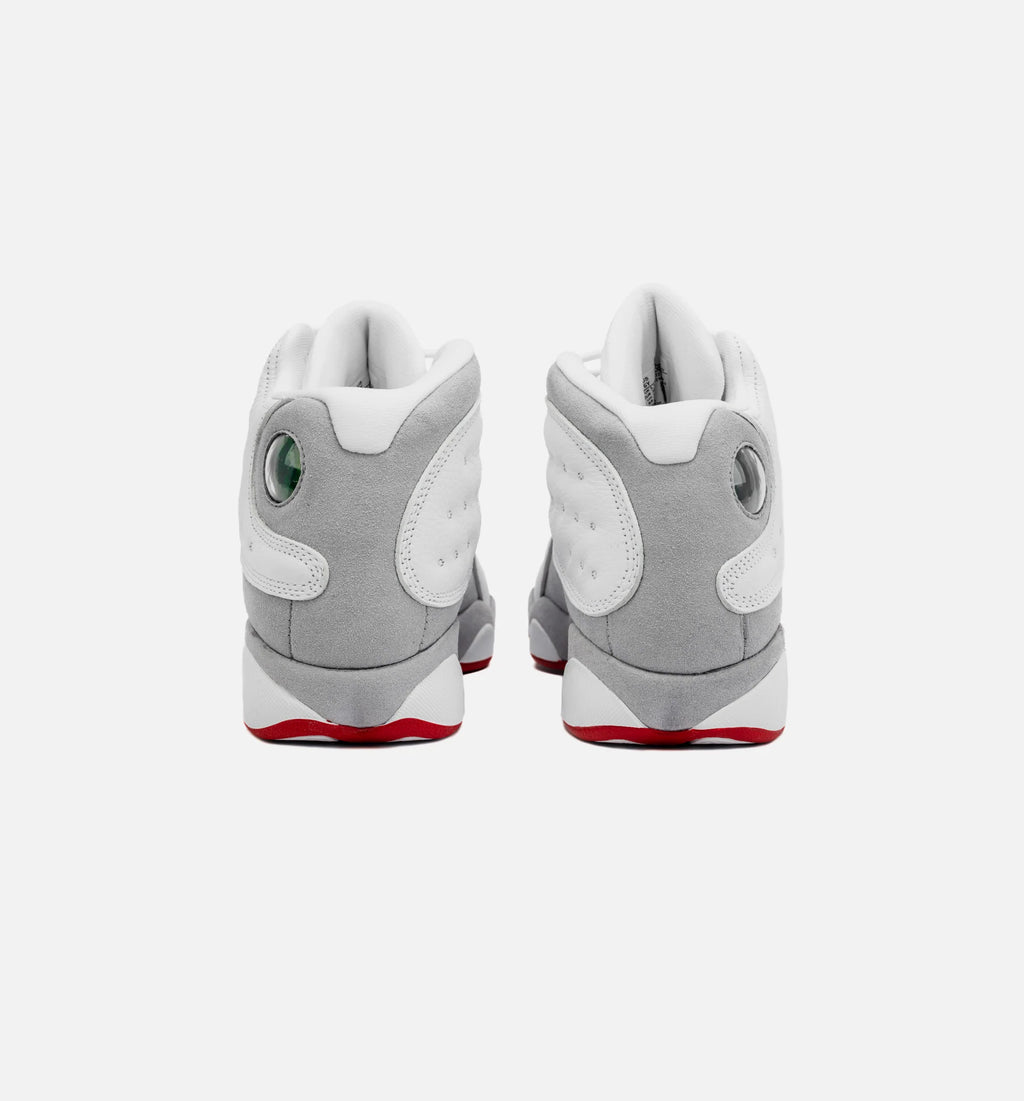 Air Jordan 13 Retro Wolf Grey Grade School Lifestyle Shoe White Grey