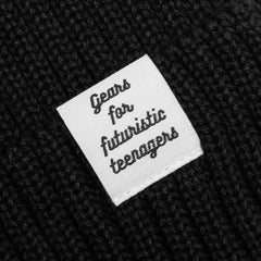 Cotton Rib Beanie Black
