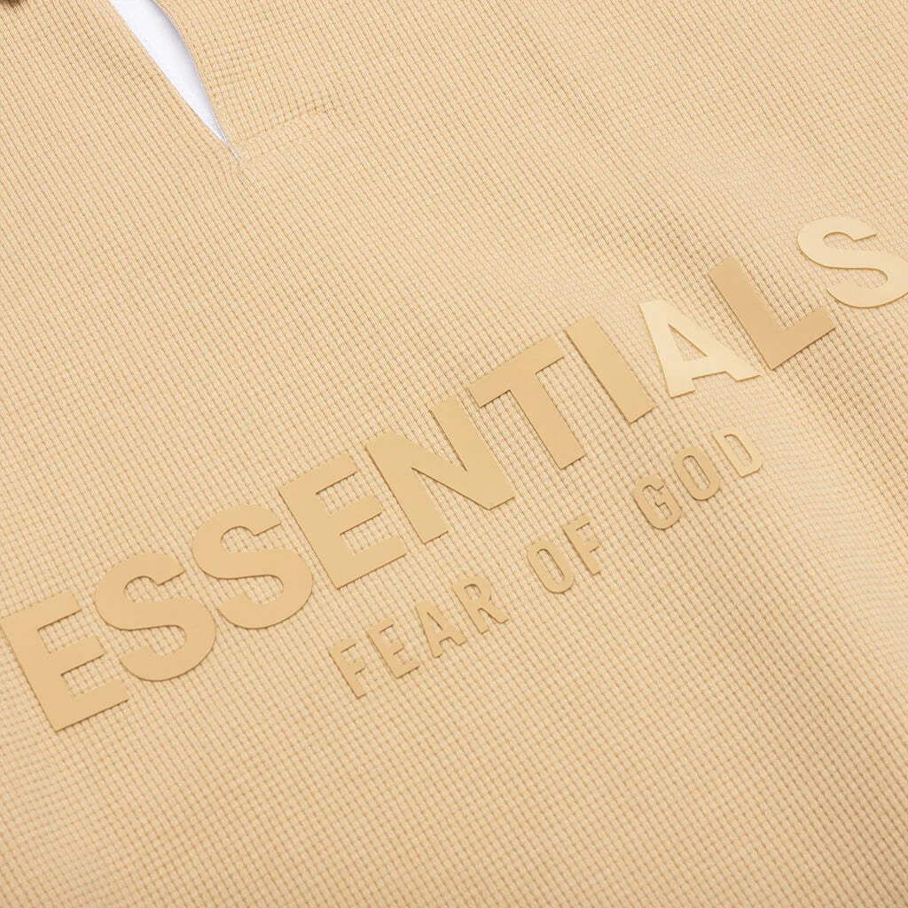 Waffle Henley Rugby Sand