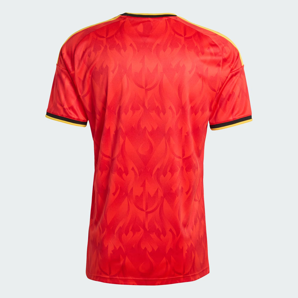 adidas Belgium Home Mens Soccer Jersey 26 Red Gold