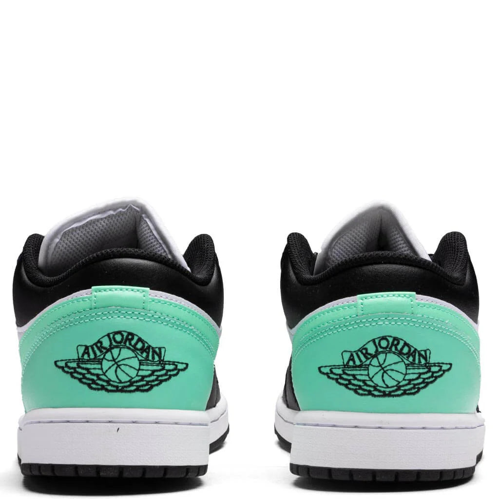 Air Jordan 1 Low White Black Green Glow