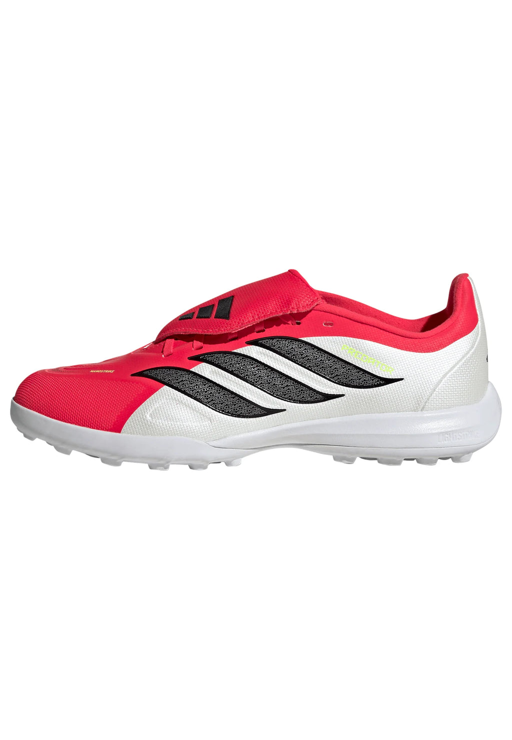 adidas Predator League Fold Over Tongue TF Turf Youth Soccer Cleats Red Black White