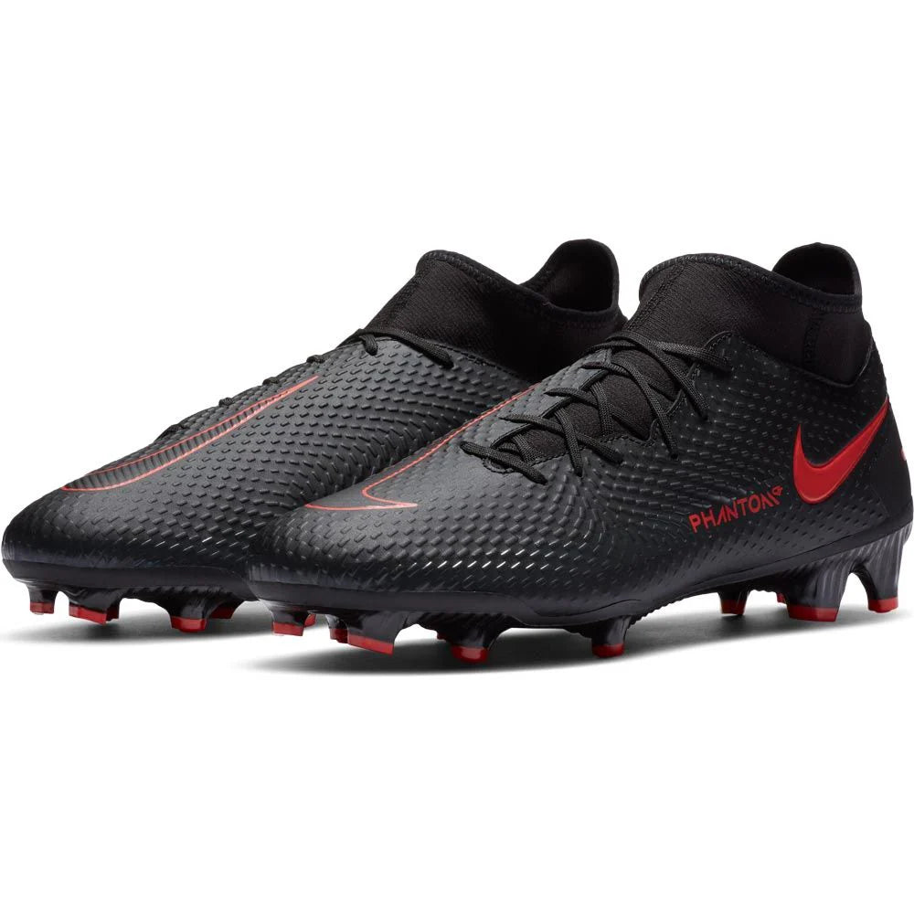 Nike Phantom GT Academy FG Firm Ground Soccer Cleats Black Red