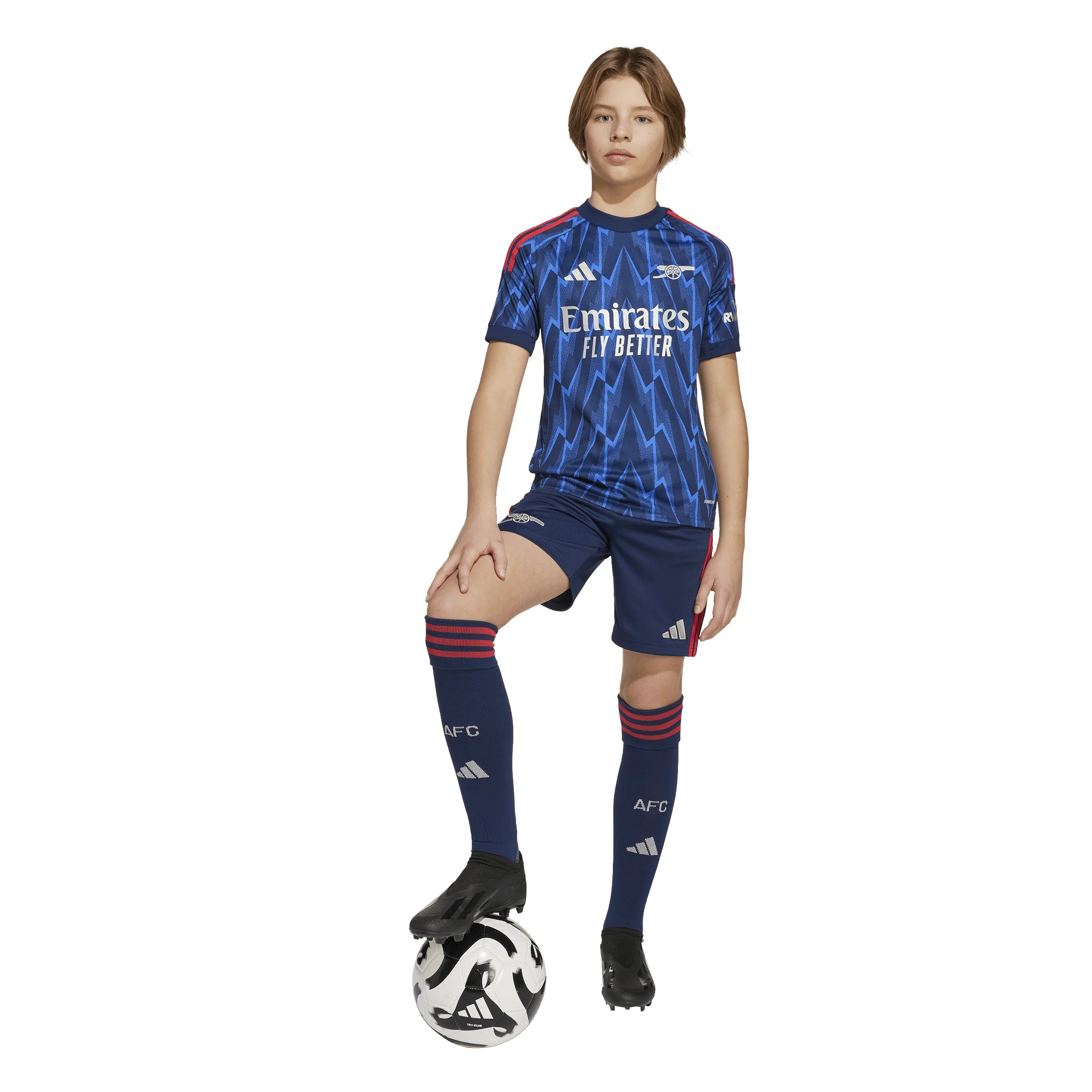 adidas Youth Arsenal Away Soccer Jersey 25 26 Blue
