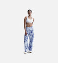 Mid Rise Jacquard Womens Track Pants White Hyper Royal