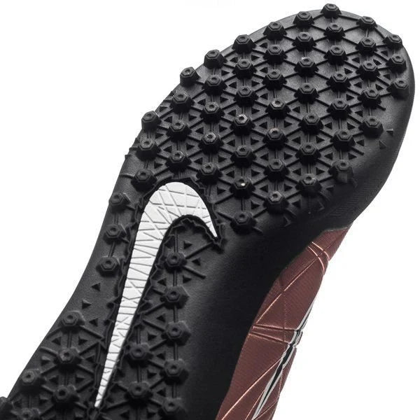 Nike HyperVenom Phelon II TF Turf Soccer Cleats Metallic Red Bronze Black Green Glow