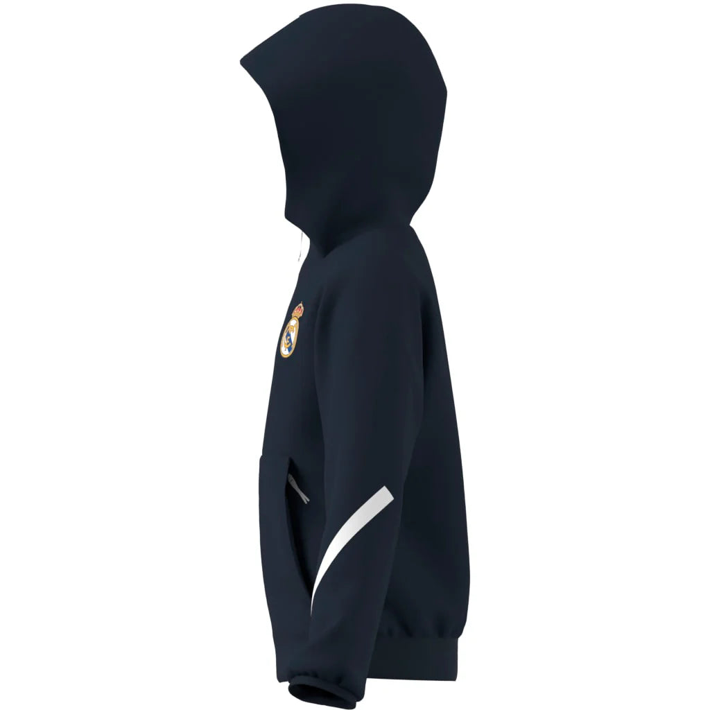 adidas Real Madrid ZNE Anthem Jacket Youth Navy