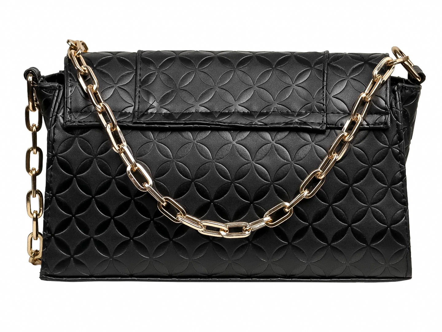 Bolsa de Hombro Ferretina Negro Bomboide para Mujer