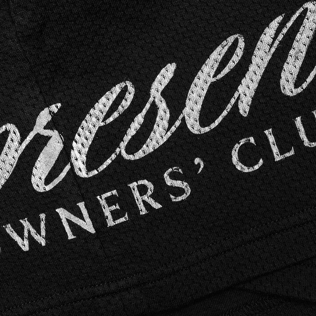 Owners Club Script Mesh Shorts Black