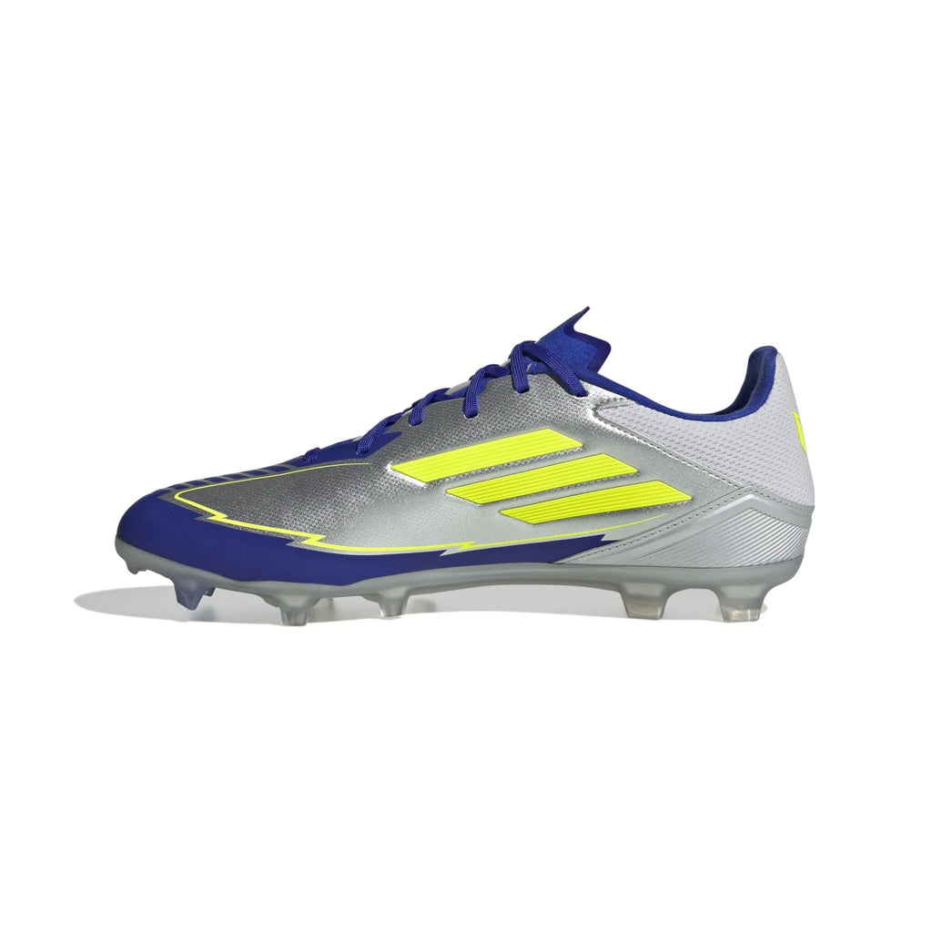 adidas F50 League Messi Firm Multi Ground Boots Silver Yellow
