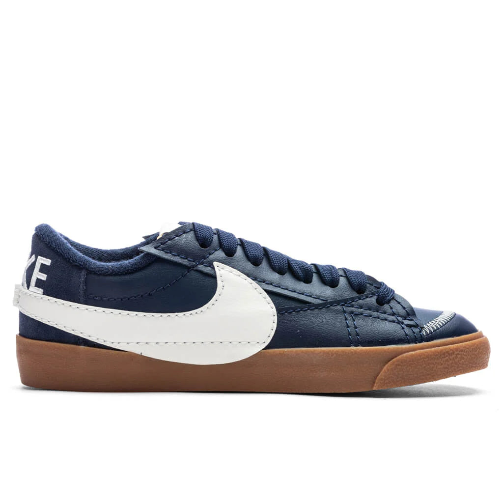 Blazer Low 77 Jumbo Midnight Navy Sail Gum Medium Brown