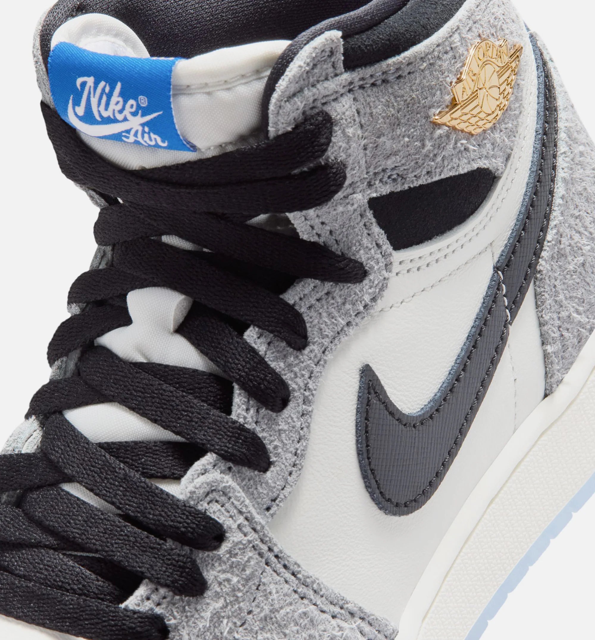 Air Jordan 1 Retro High OG Cool Grey Grade School Lifestyle Shoe Cool Grey Black Game Royal