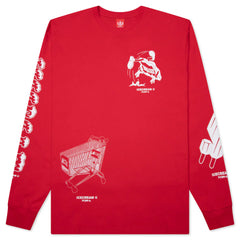 Loosie L S Knit True Red
