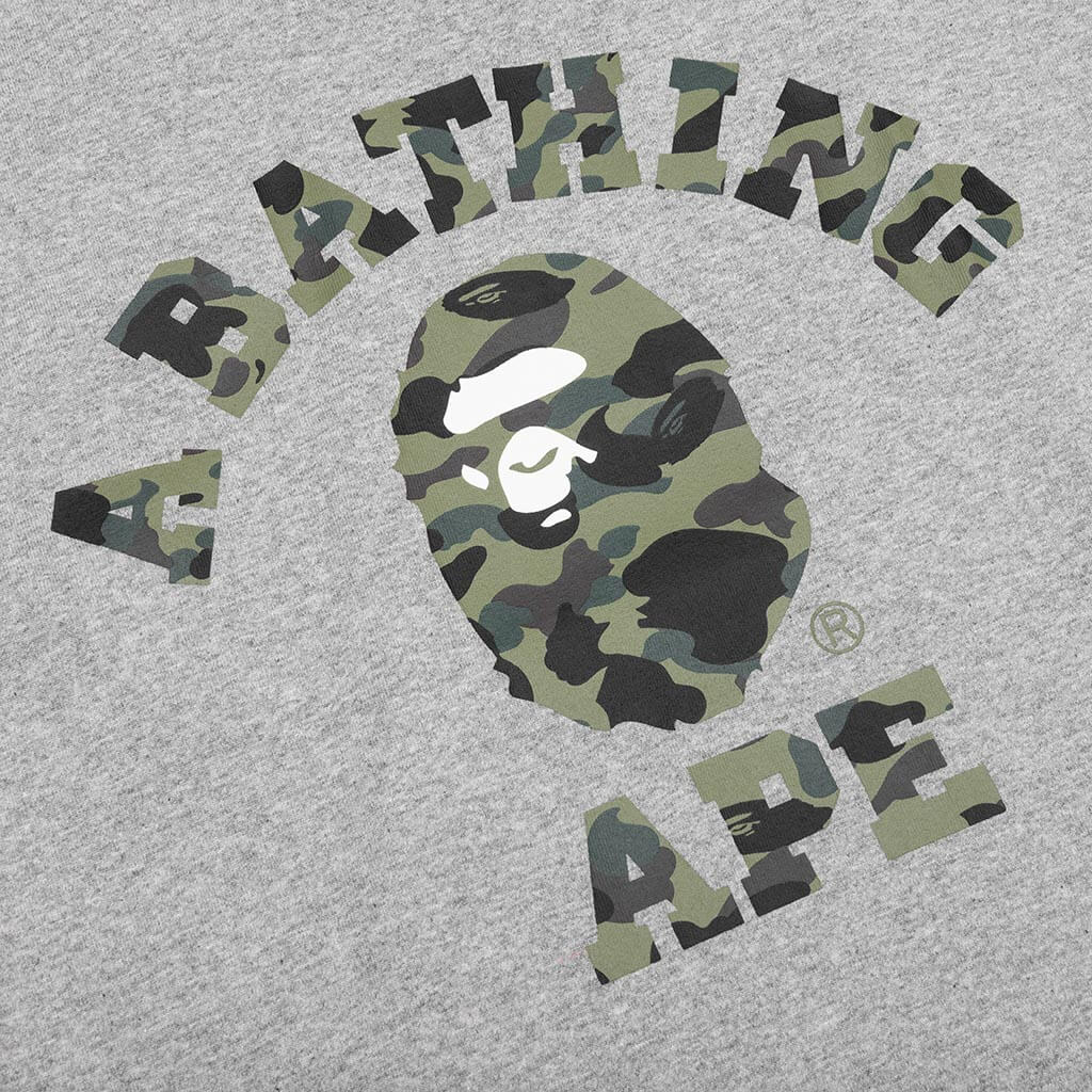 1st Camo College Tee Grey Green